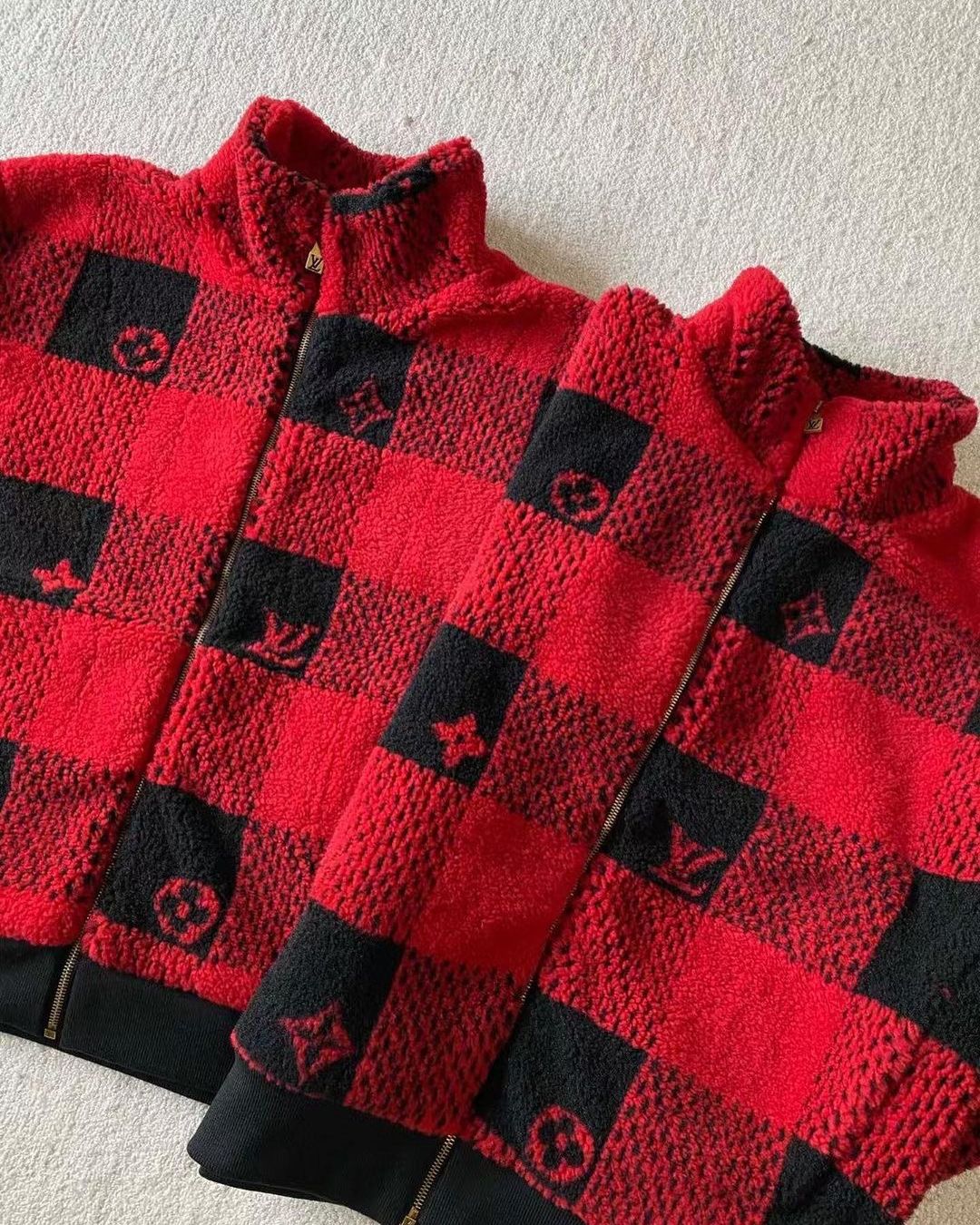 Lv Damier Fleece Blouson