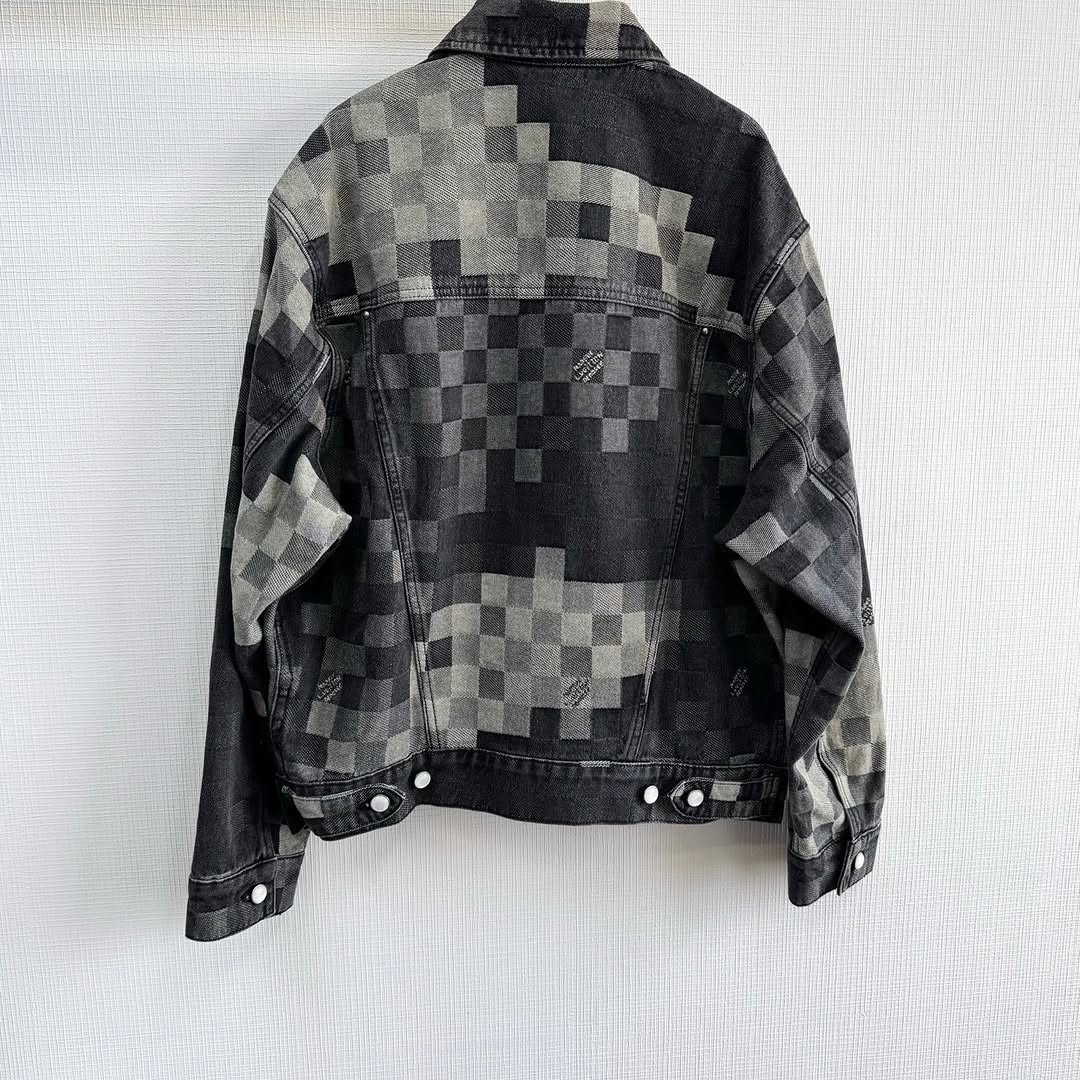 Lv Damoflage Classic Denim Jacket