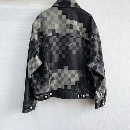 Lv Damoflage Classic Denim Jacket