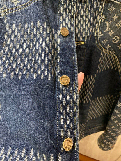 Lv X Supreme Monogram Denim Jacket