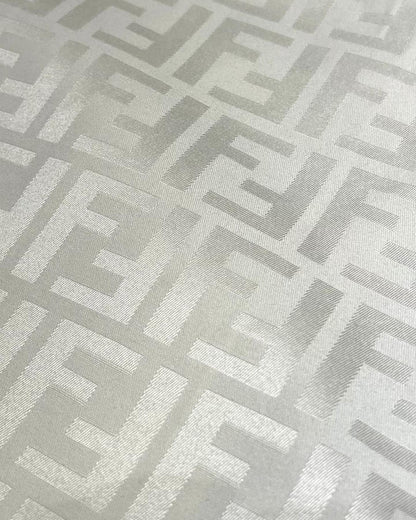 FND Monogram Silk Shorts White