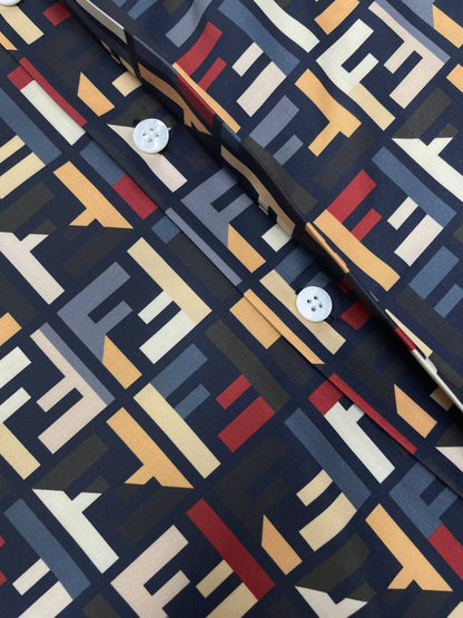 FND  Anagram Logo Embroidered Jersey T-Shirt