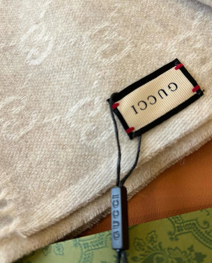 GG Monogram Wool Scarf