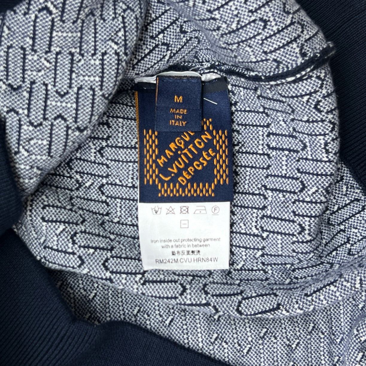 Lv Damier Quilted Cotton Bomber