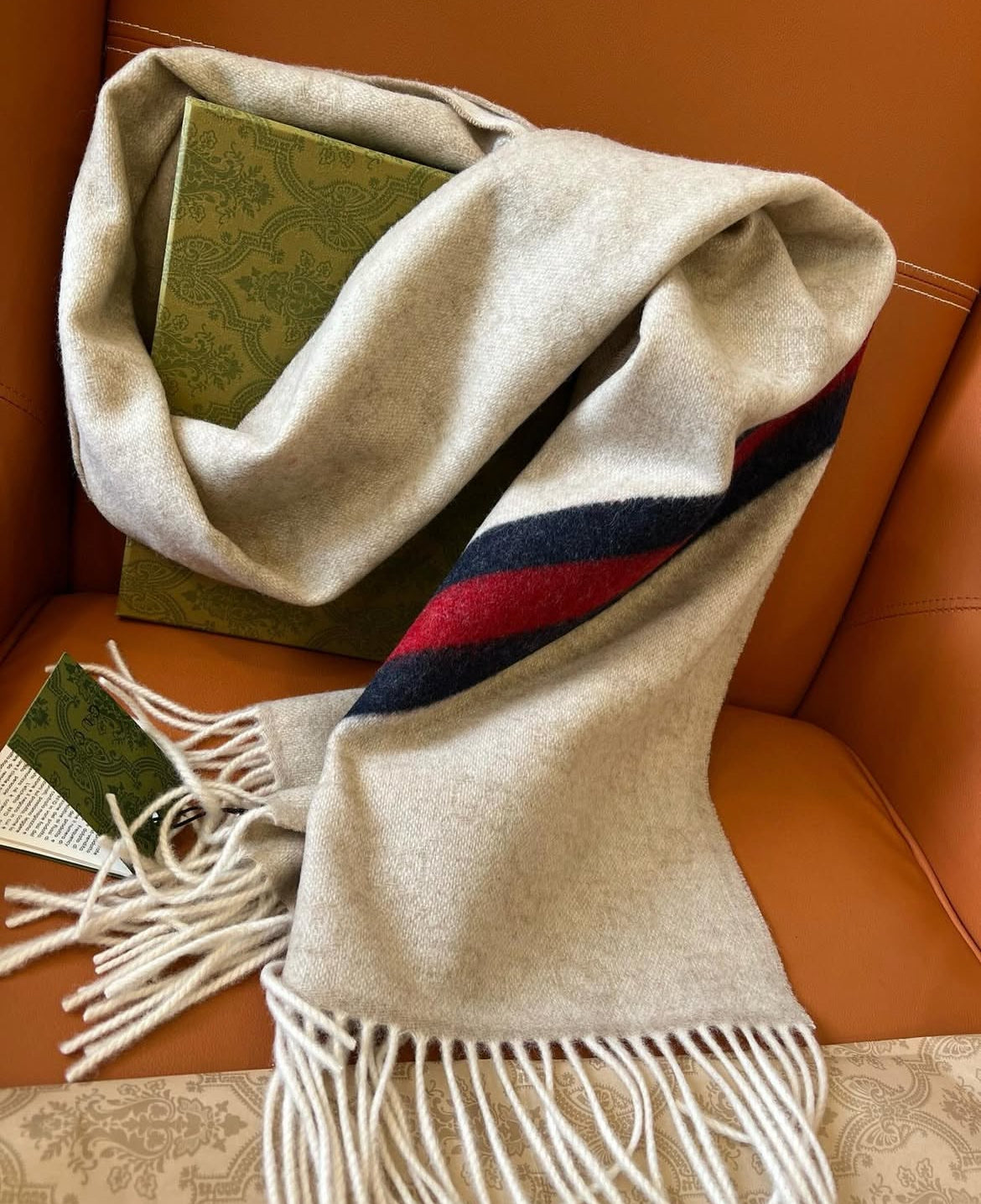 GG Monogram Wool Scarf