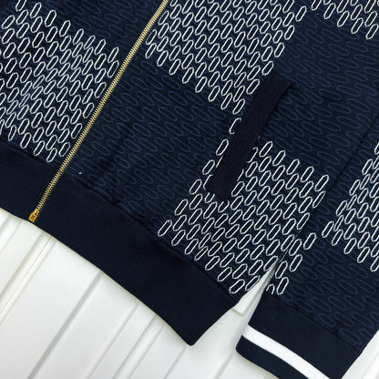 Lv Damier Quilted Cotton Bomber