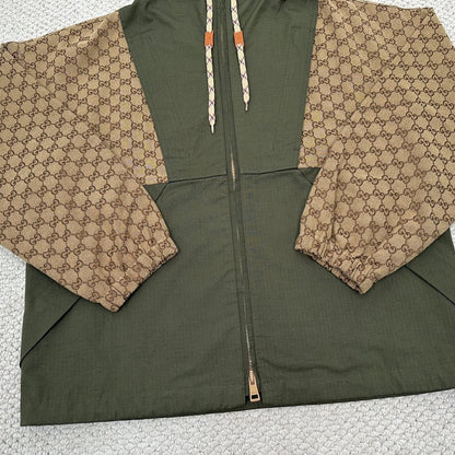 GG COTTON CANVAS ZIP JACKET