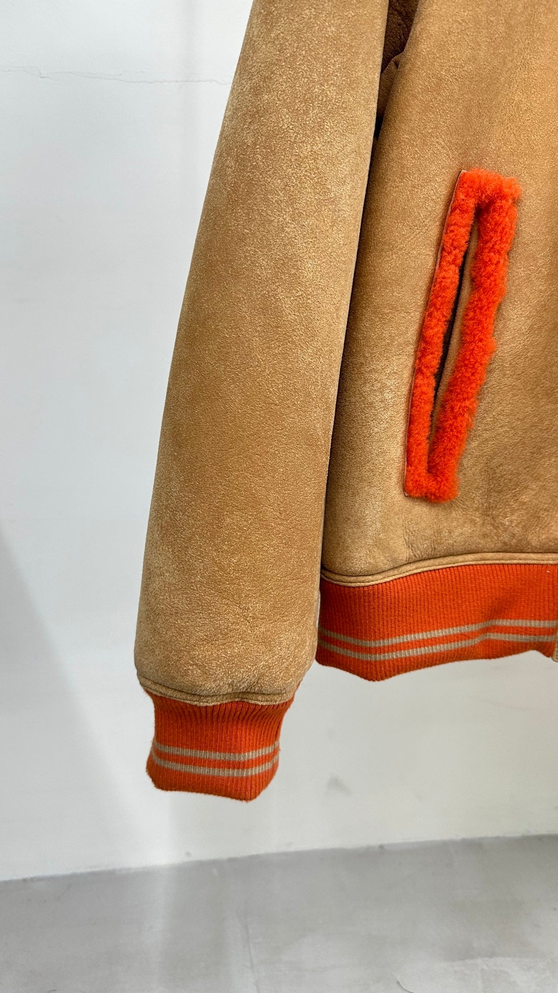 Lv Leather orange Jacket