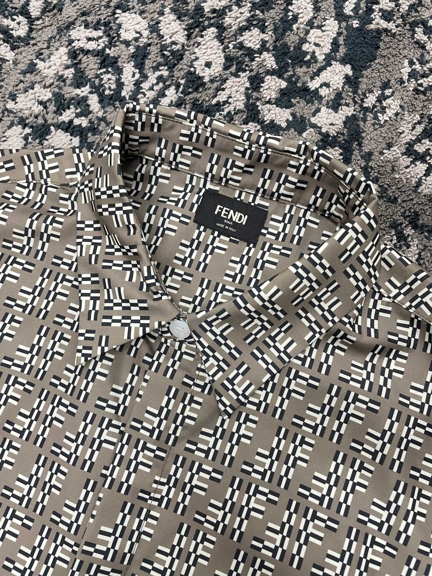 FND Anagram Logo Embroidered Jersey T-Shirt