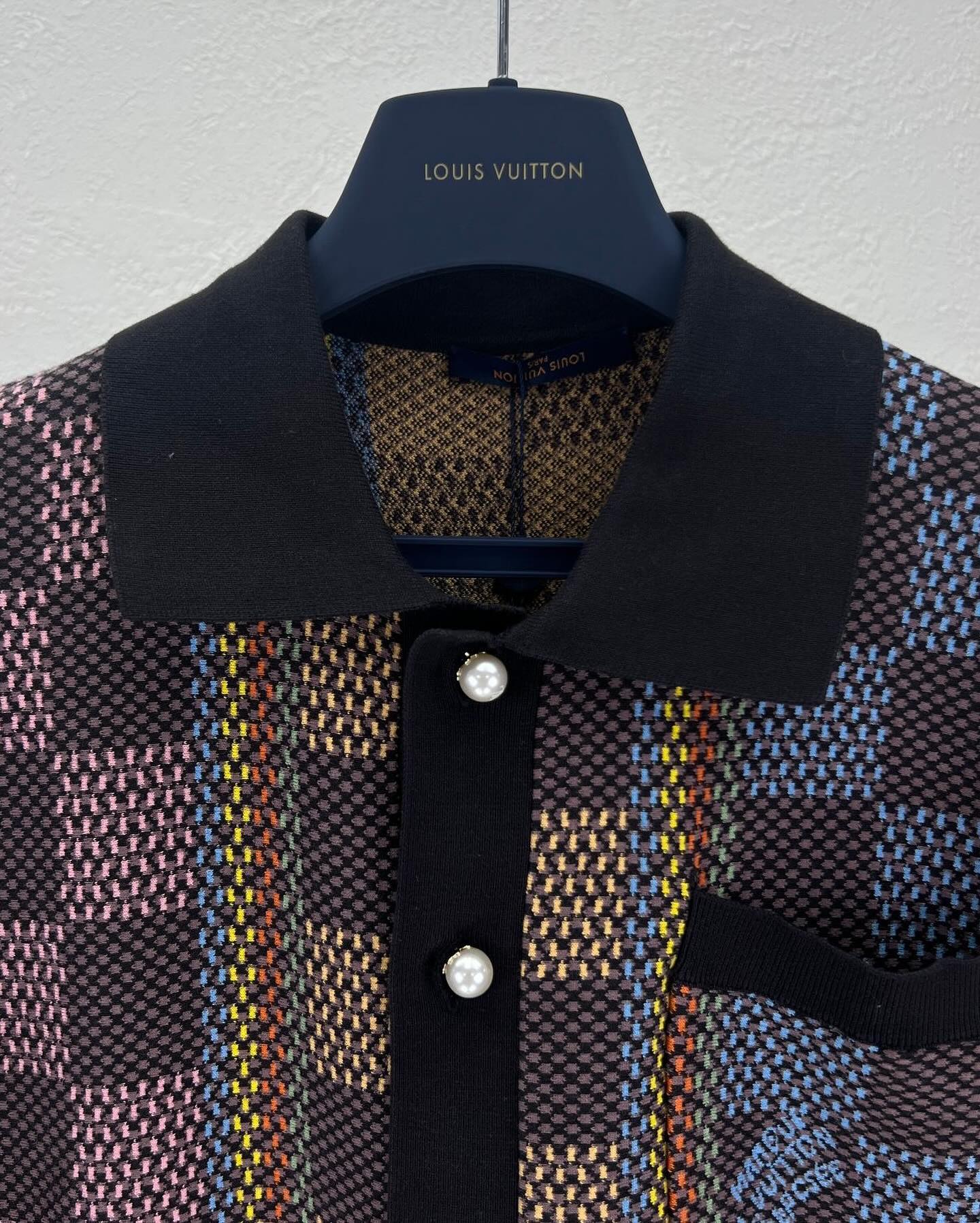 Lv Cotton Silk Shirt And Shorts Set