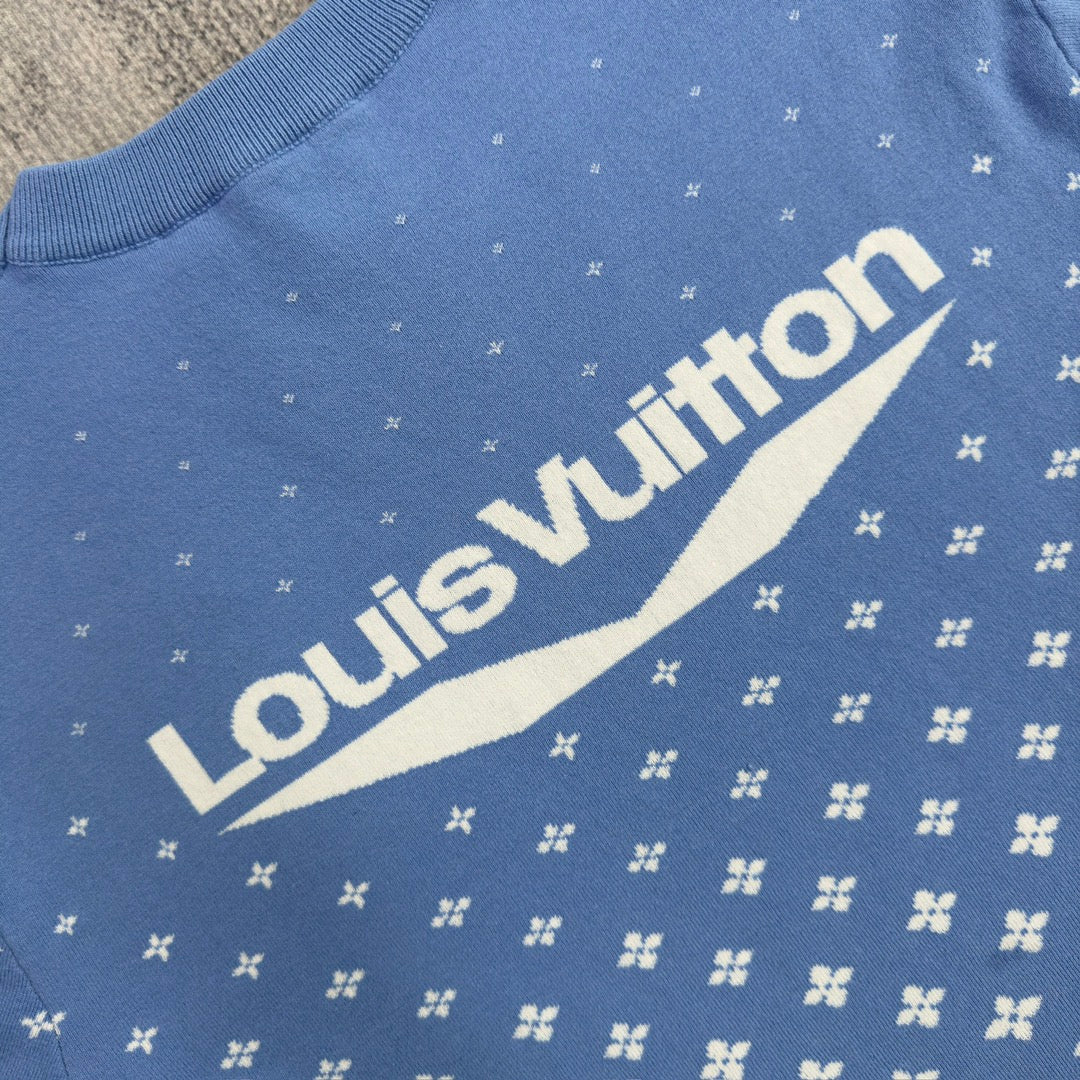 Lv Short-Sleeved Monogam Signature Shirt