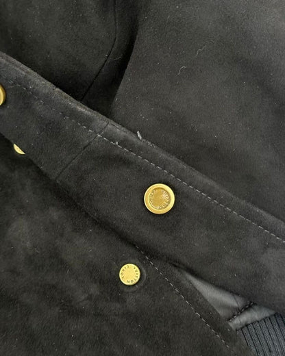 Lv Embellished Lambskin Bomber Blouson