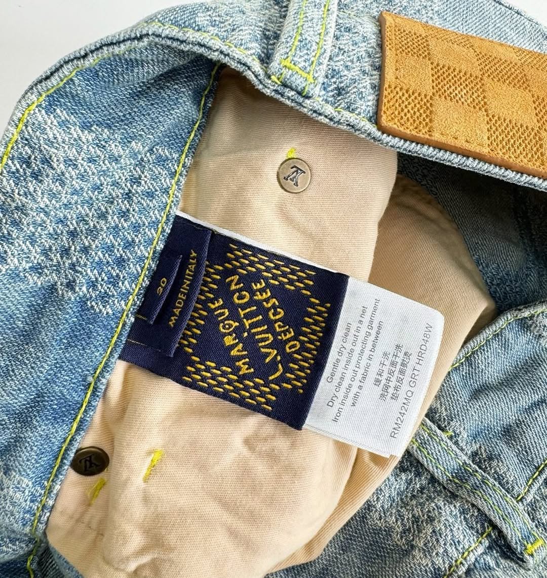 LV Monogram Denim Carpenter Pants