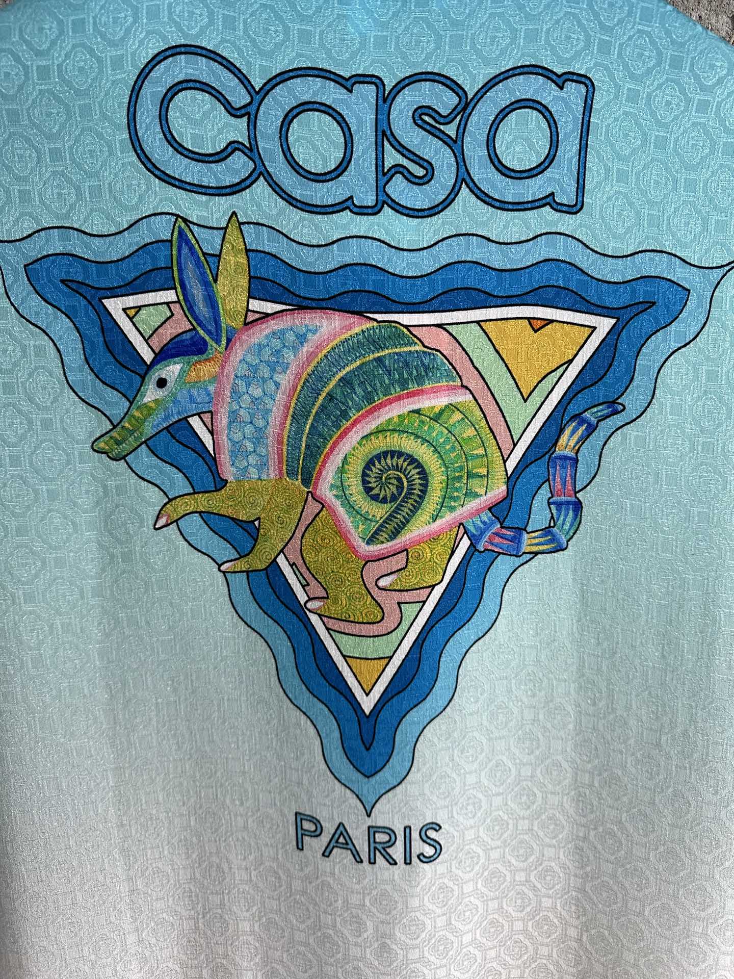 Casablanca Monogram Short Silk Shirt