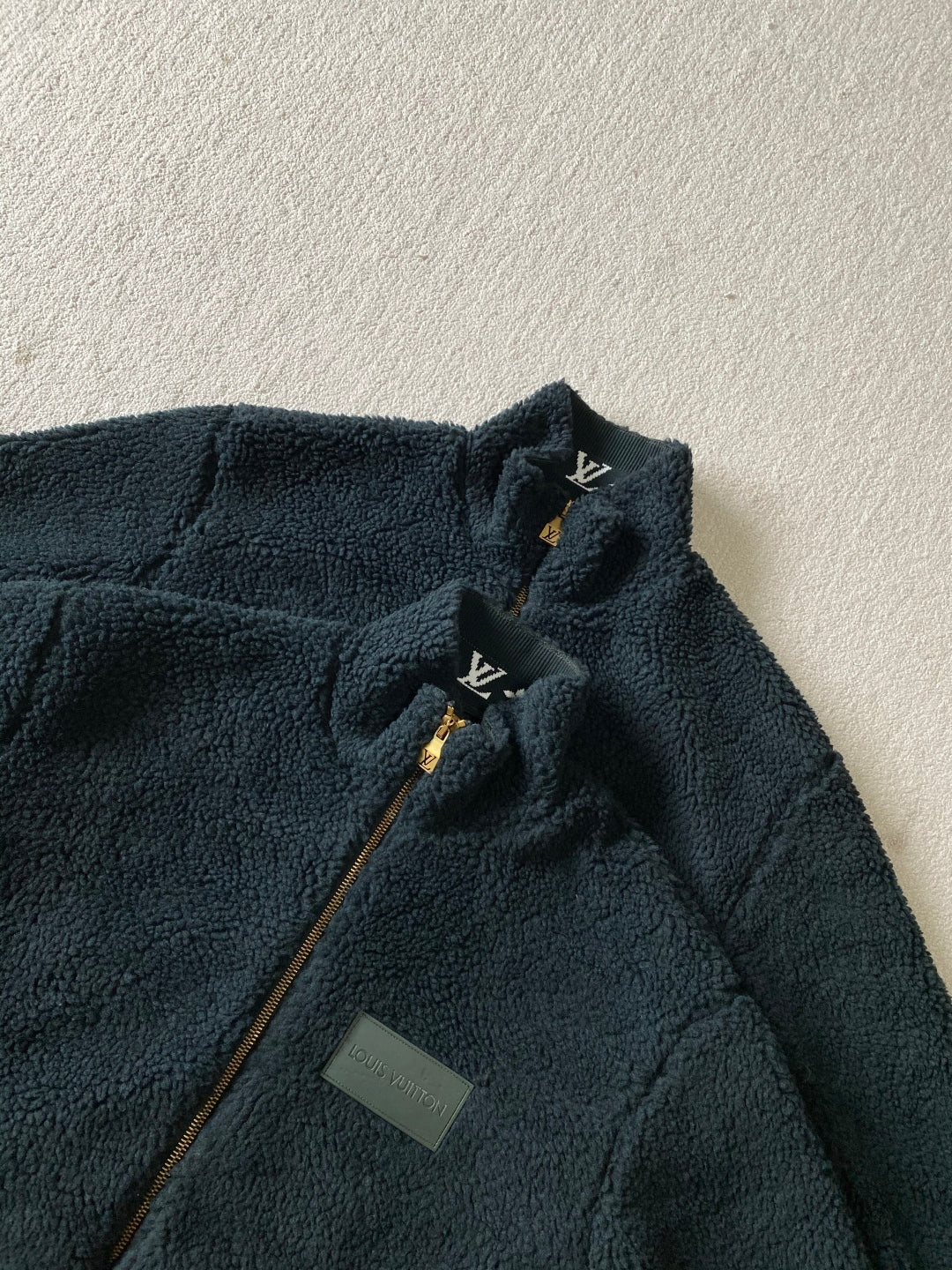 LV Fleece Blouson Dark Green