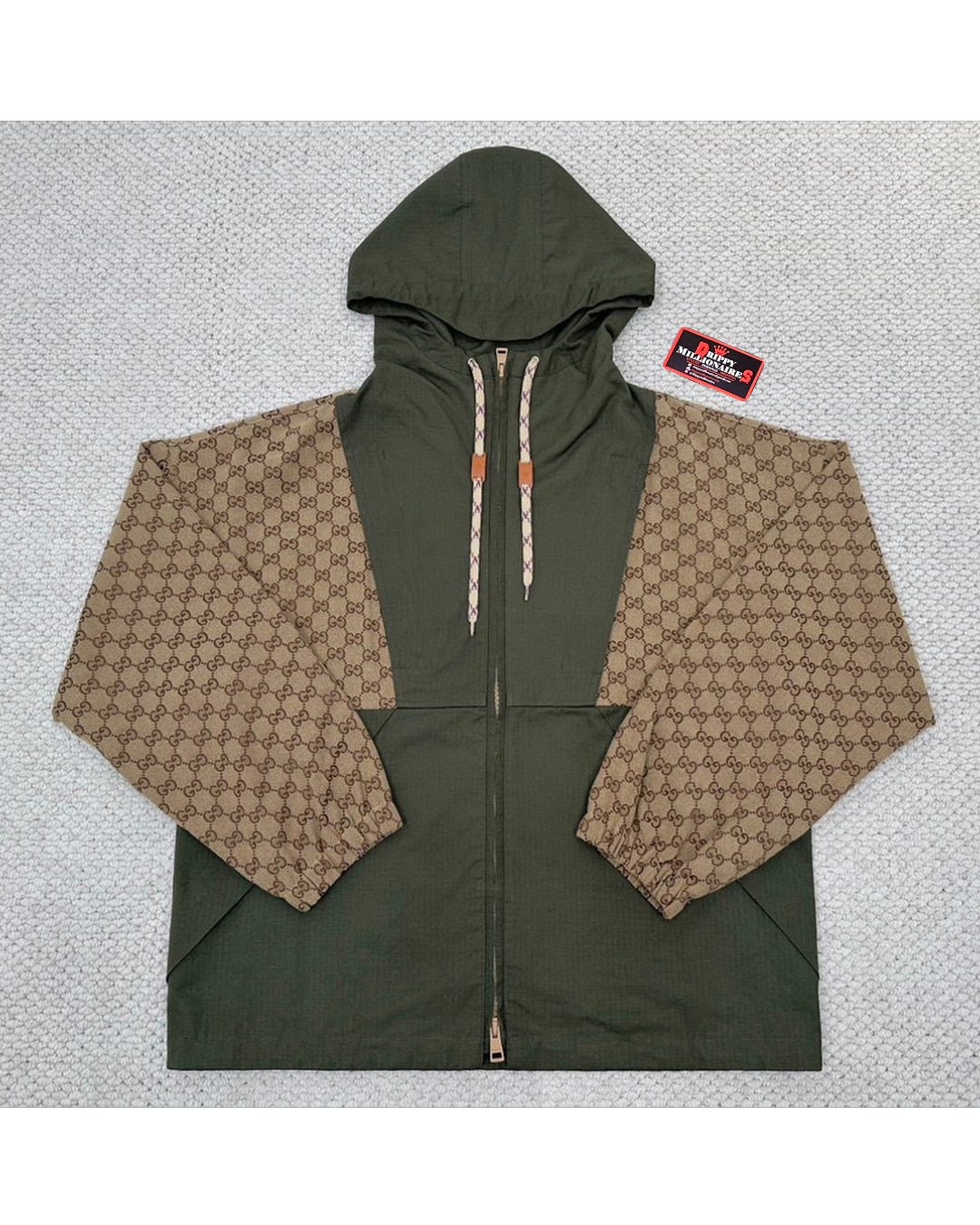 GG COTTON CANVAS ZIP JACKET