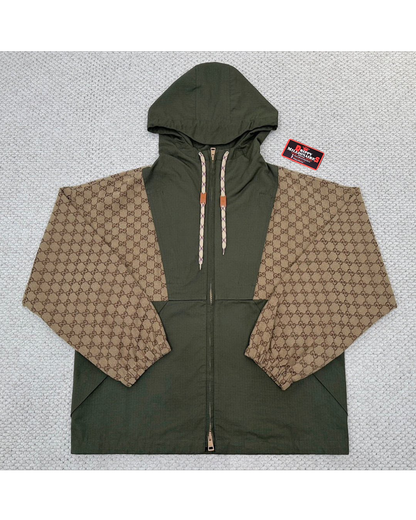 GG COTTON CANVAS ZIP JACKET