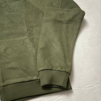 Lv Quilted Textured Wool Blouson