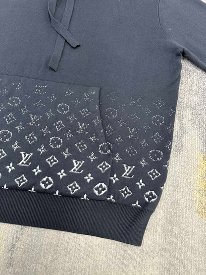 Lv Monogram Gradient Cotton Hoodie