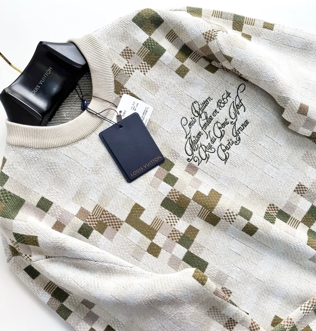 LV Embroidered Cotton Sweatshirt