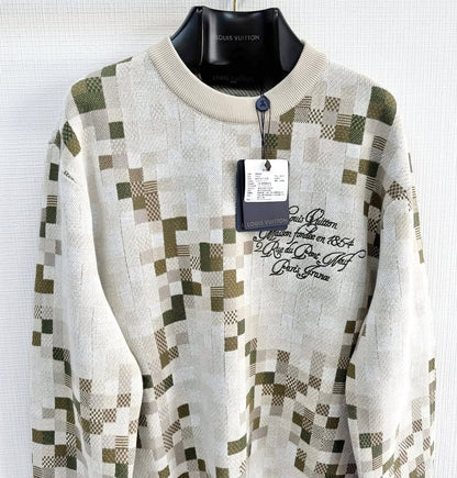 LV Embroidered Cotton Sweatshirt