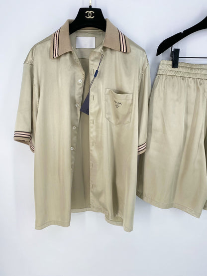 PRD Silk Shirt And Shorts Set