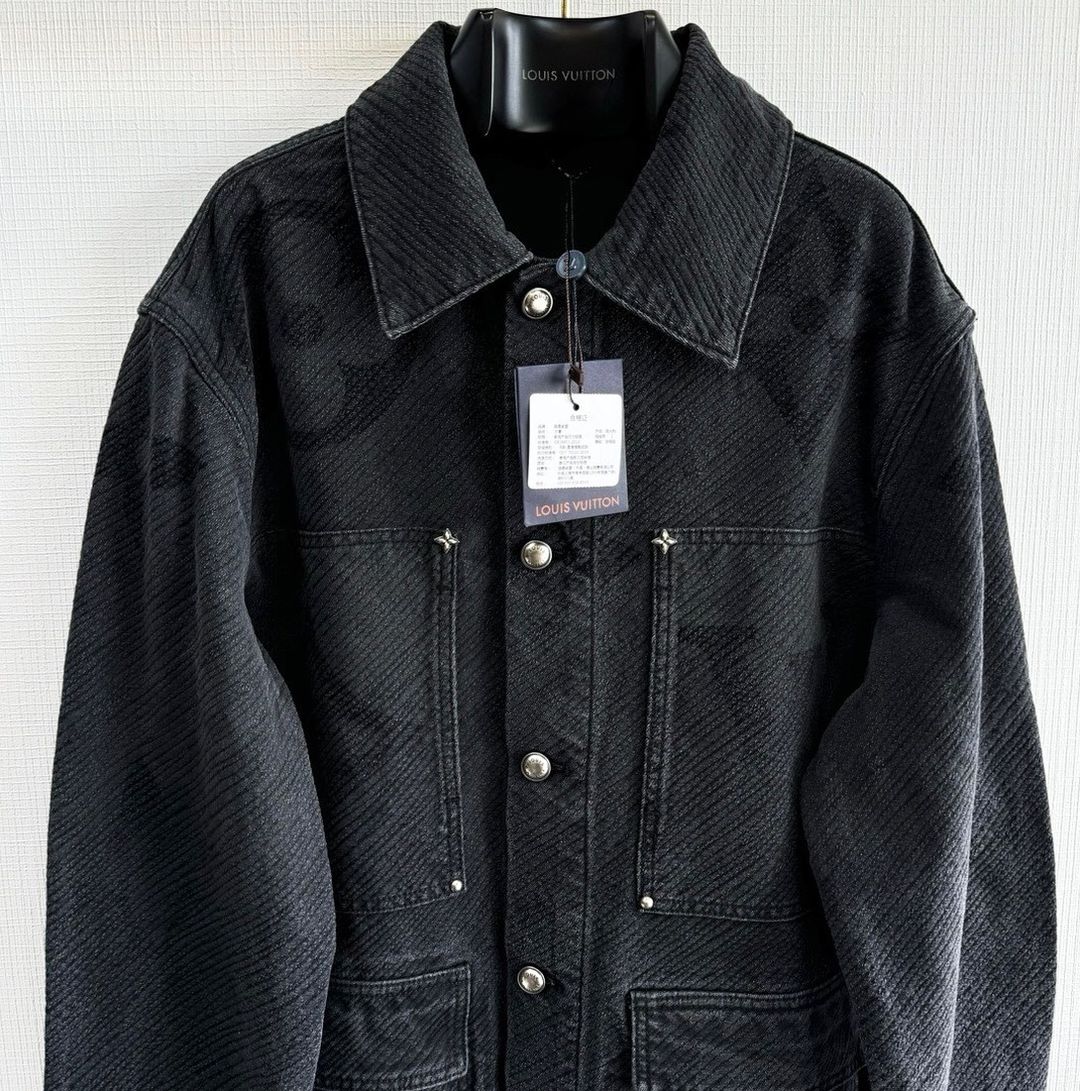 Lv Monogram Denim Jacket
