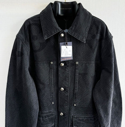 Lv Monogram Denim Jacket