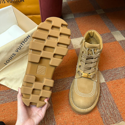 LV Checker Ankle Boot