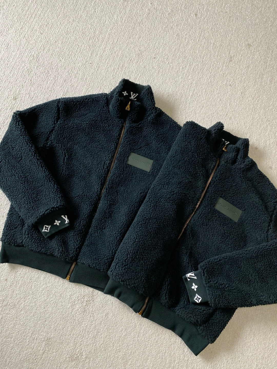 LV Fleece Blouson Dark Green