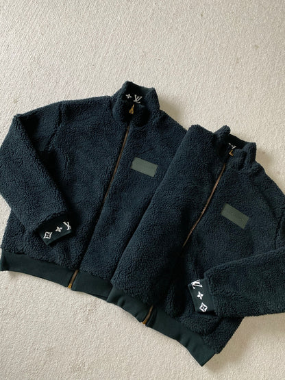 LV Fleece Blouson Dark Green