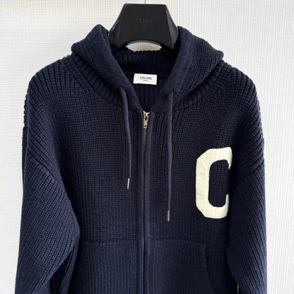 CLN home logo hoodied jacket