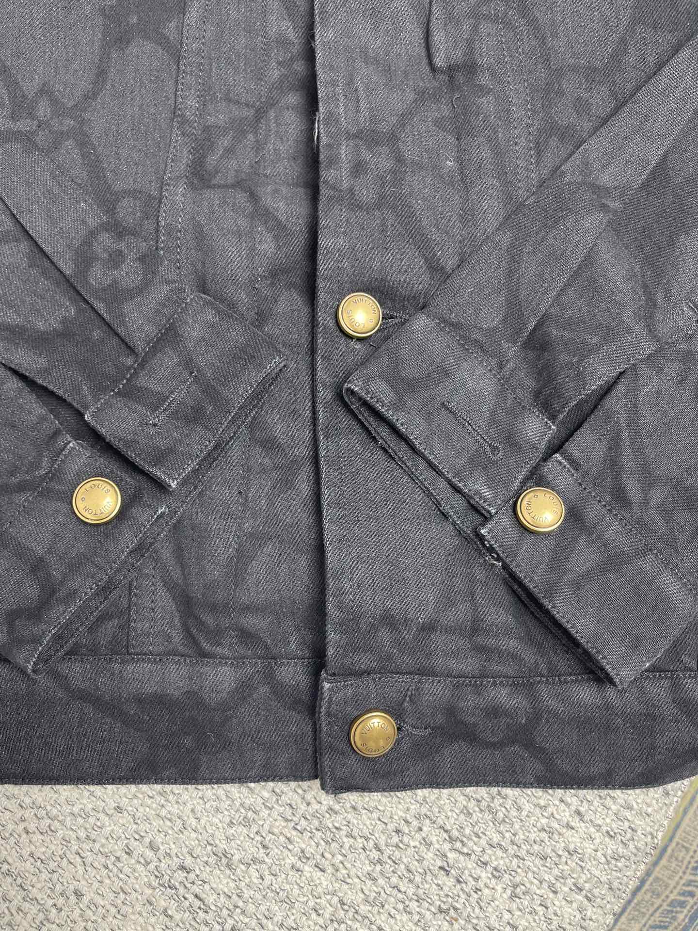 Lv Denim Hoodie Jacket