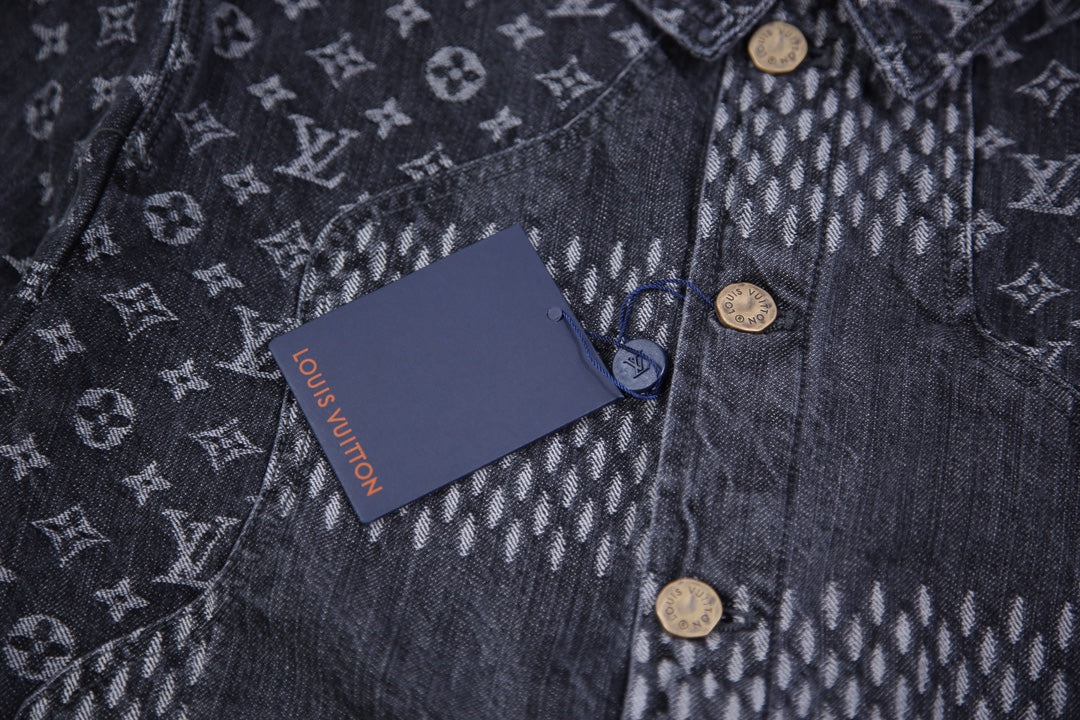 Lv X Supreme Monogram Denim Jacket