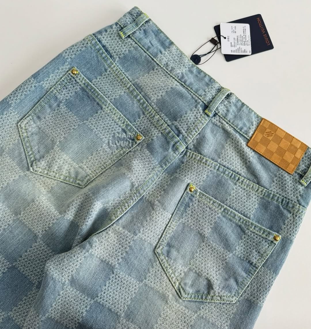 LV Monogram Denim Carpenter Pants