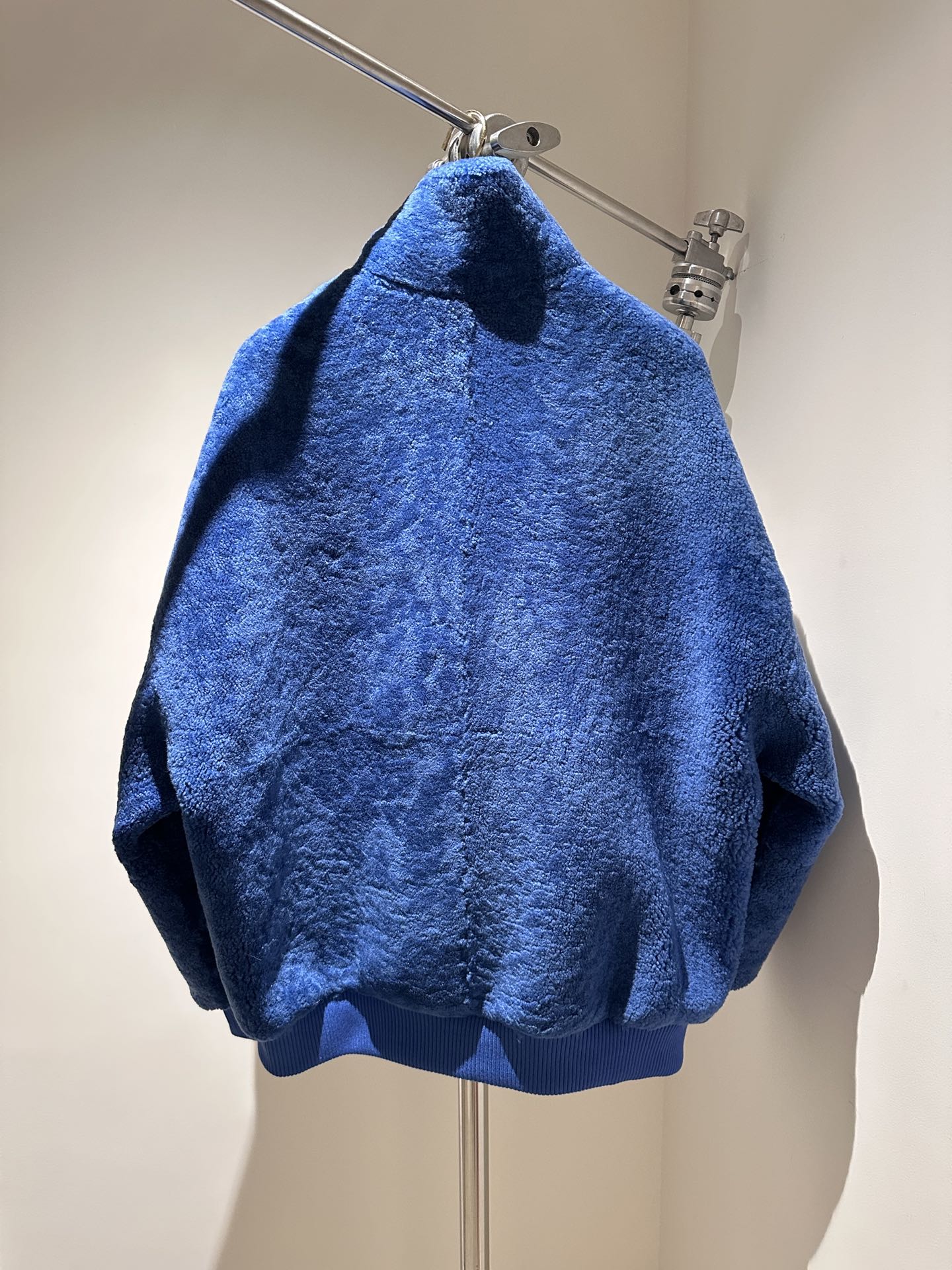 Lv Signature Shearling Track Top Lambswool Blouson