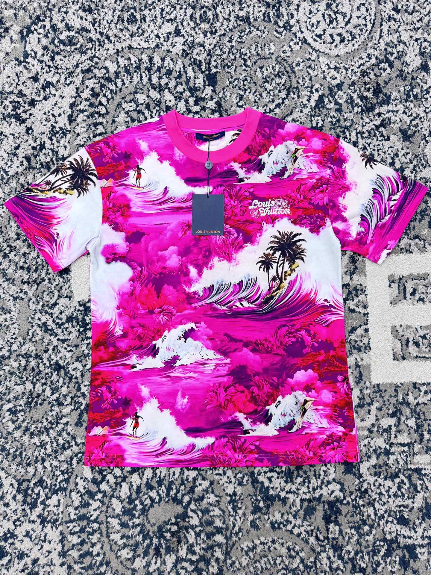 Lv Short-Sleeved Signature Shirt