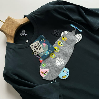 LOEWE Logo Embroidered Cotton Jersey T-Shirt