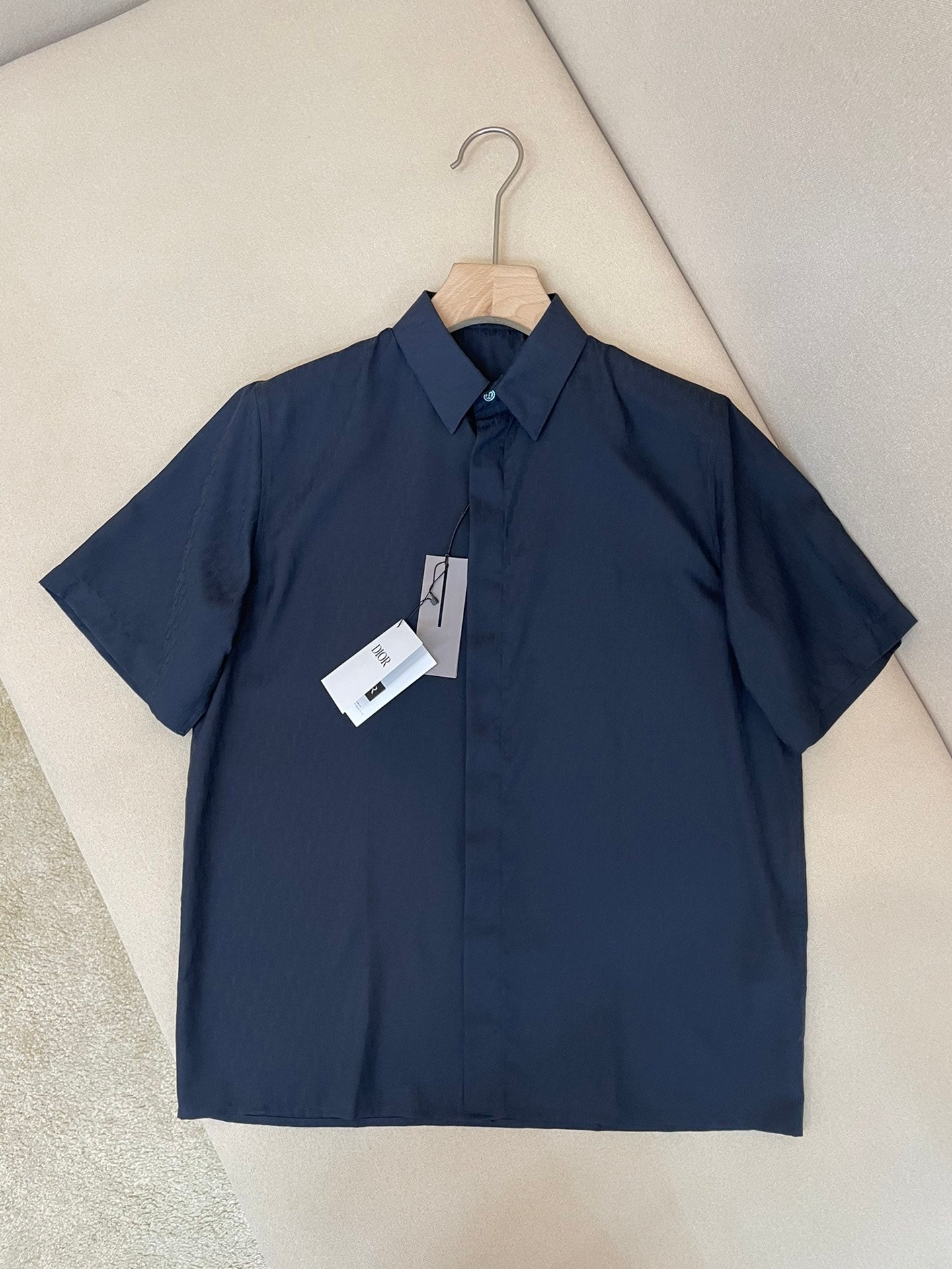 CD Monogram Silk Short Sleeve shirt