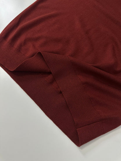 PRD Logo Wool Polo Half Zip Shirt