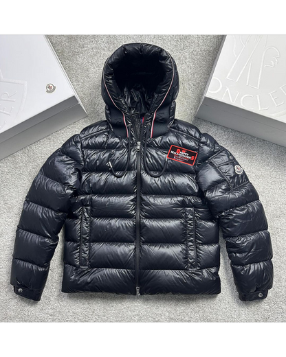 MNCLR  Logo Quilted Shell Hoodie Down Jacket