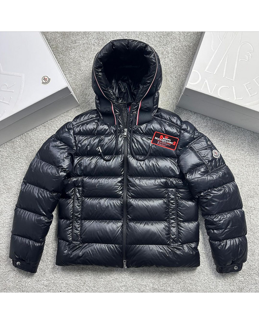 MNCLR  Logo Quilted Shell Hoodie Down Jacket