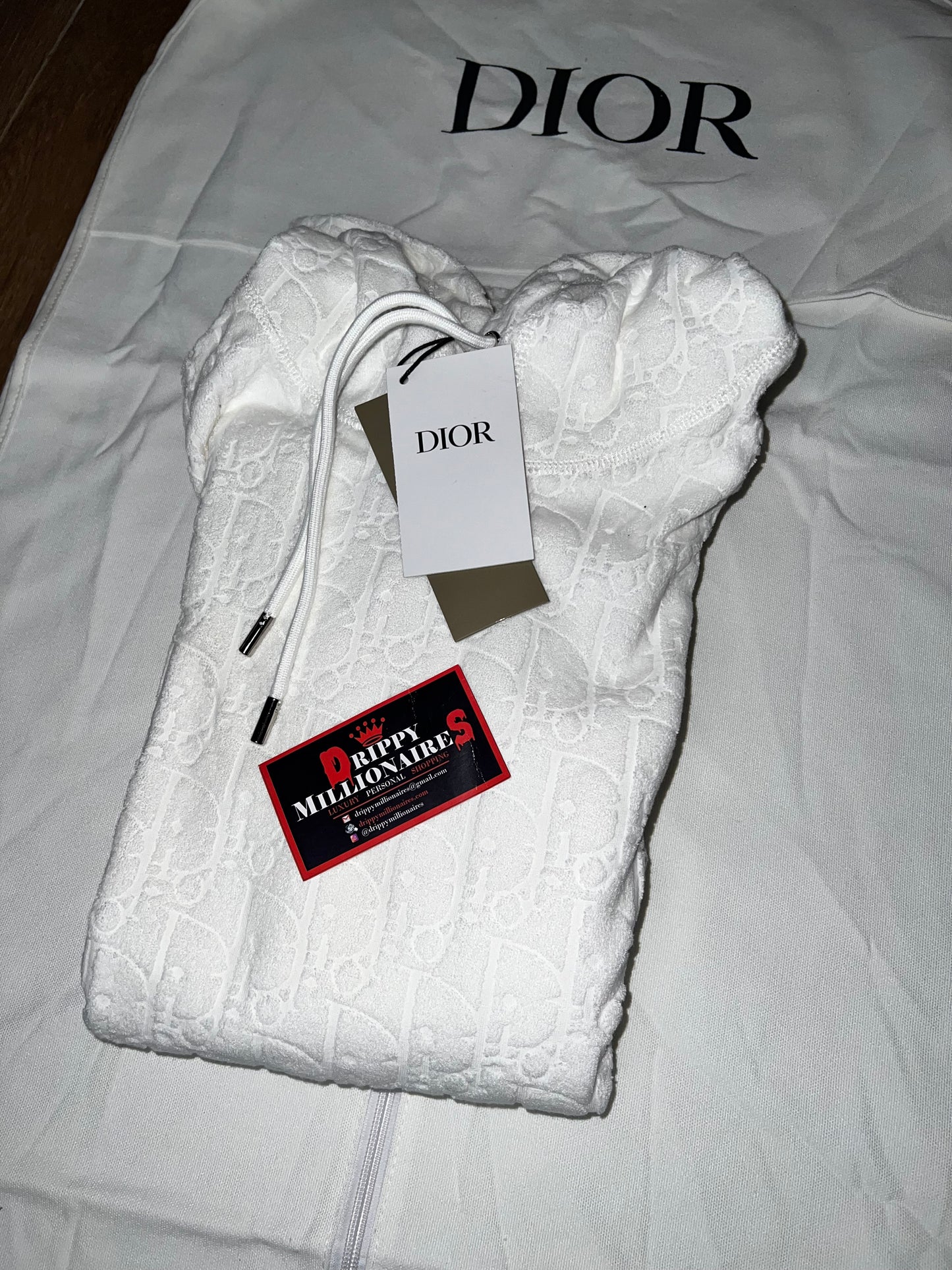 CD  Oblique Relaxed-Fit Hooded Sweatshirt