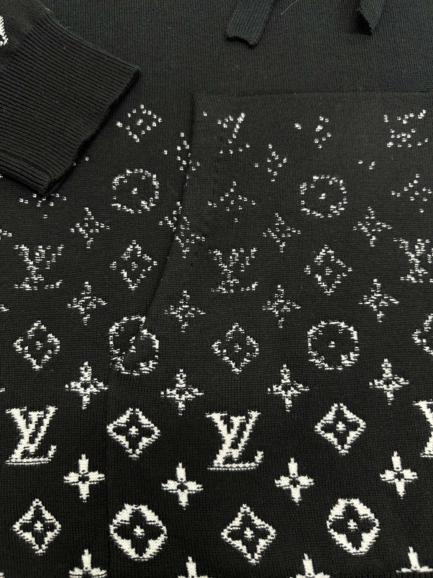 Lv Monogram Gradient Cotton Hoodie