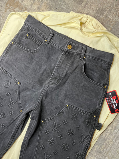 LV Monogram Denim Carpenter Pants