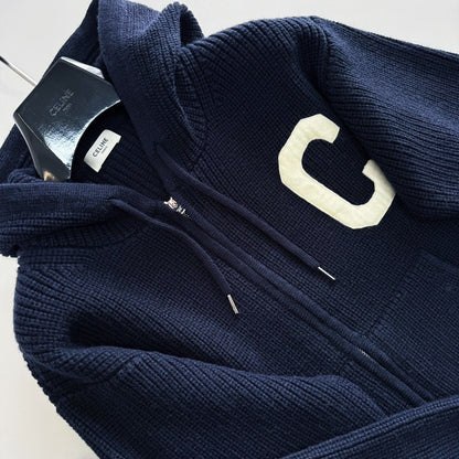 CLN home logo hoodied jacket