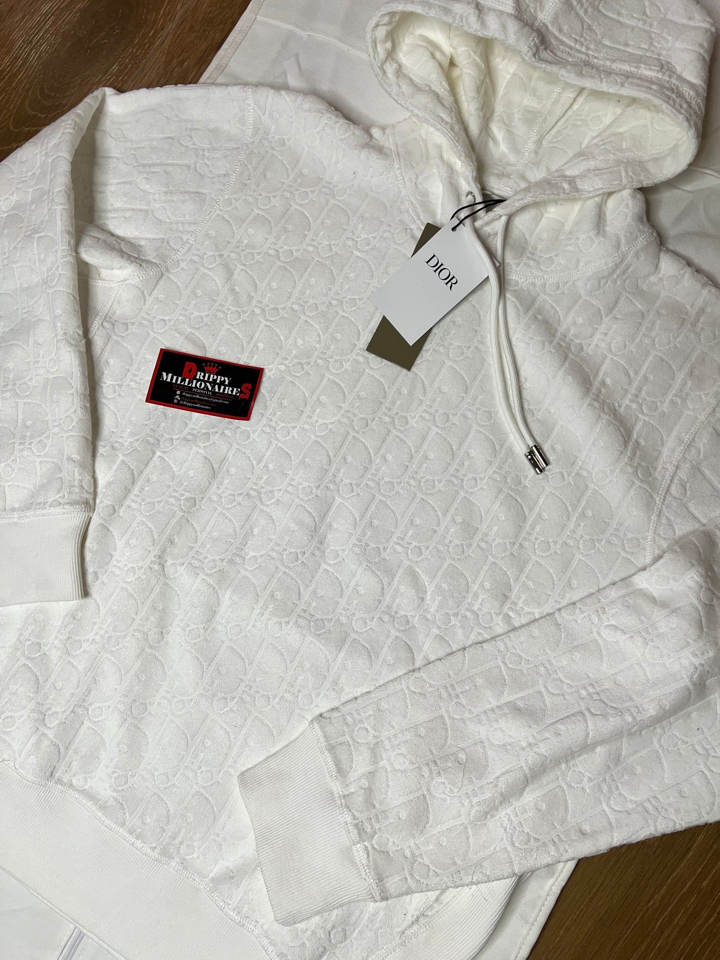 CD  Oblique Relaxed-Fit Hooded Sweatshirt