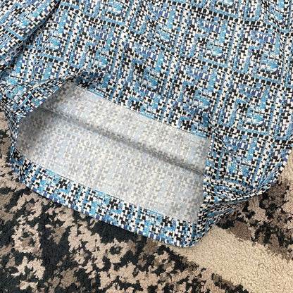 FND Monogram Blue Silk Summer Set