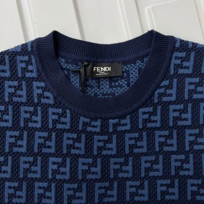 FND Anagram Logo Embroidered Cotton Jersey T-Shirt
