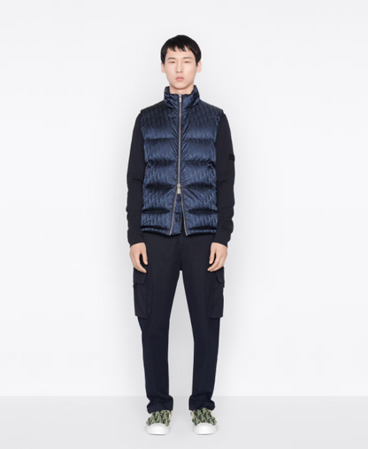 CD OBLIQUE DOWN VEST TECHNICAL NAVY
